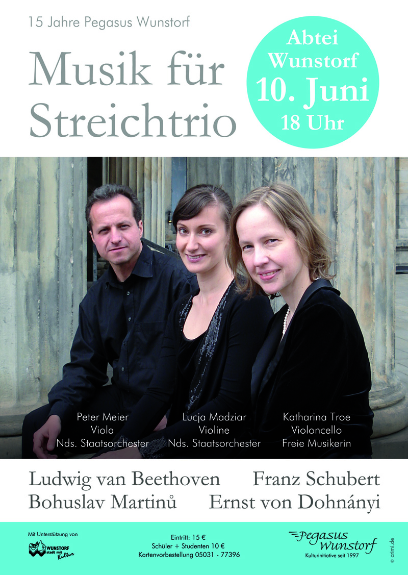 Plakat Streichtrio